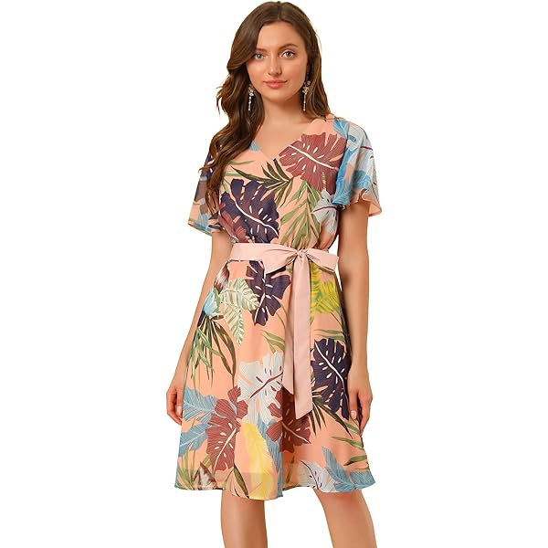 (取寄) ヴィンスカムート レディース スキューバ クレープ スプリット フラッター スリーブ フィットアンドフレア Vince Camuto women Scuba Crepe Split Flutter Sleeve Fit-and-Flare Coral Vince Camuto Scuba Crepe Split Flutter Sleeve Fit-and-Flare Coral